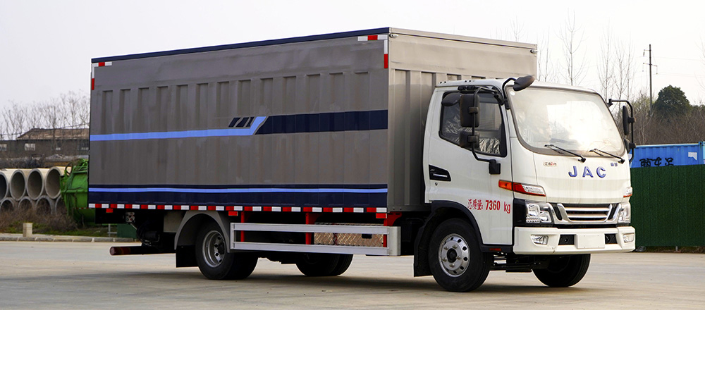 江淮骏铃纯电密封式桶装垃圾车