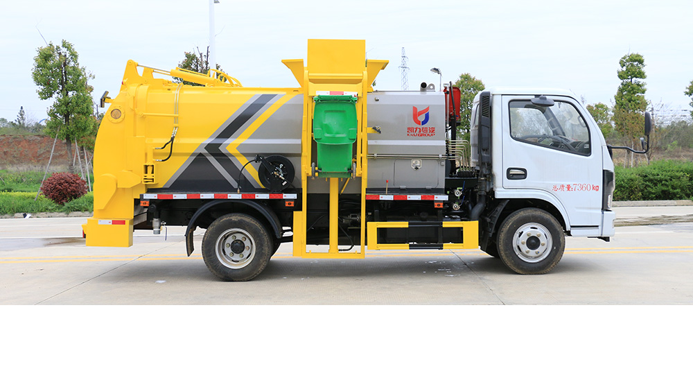 东风D6方罐餐厨式垃圾车