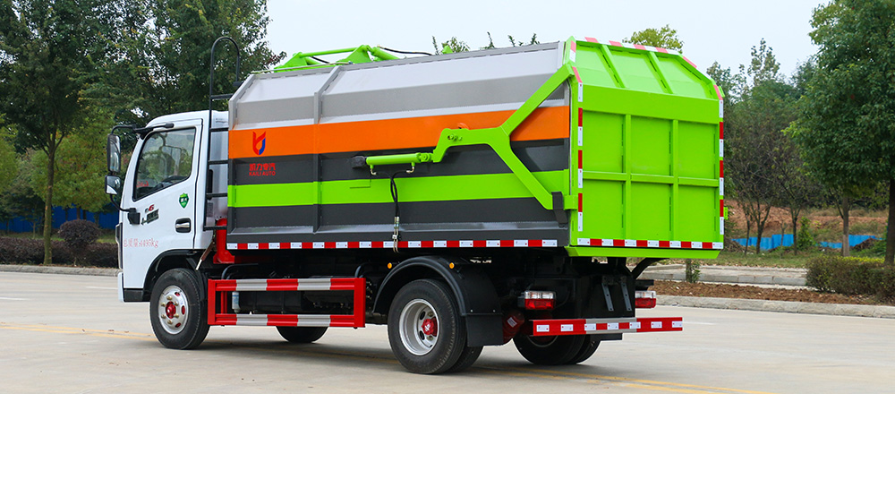 东风D6自装卸式垃圾车 侧装