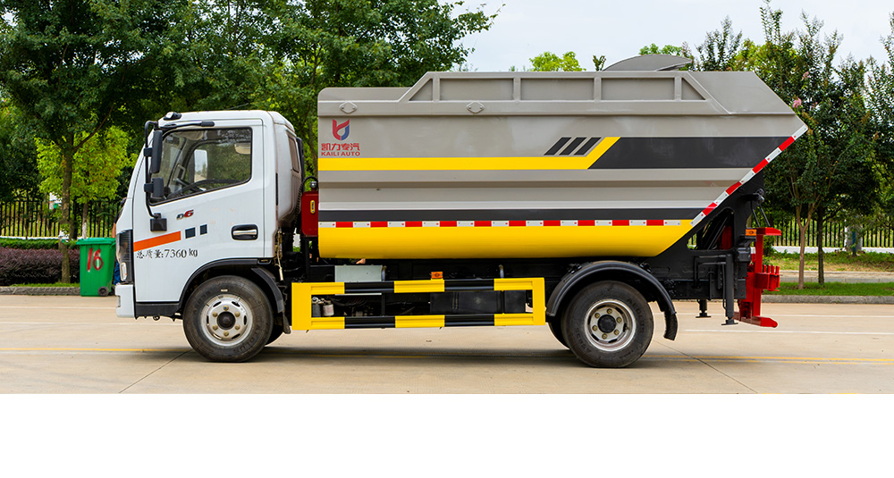小多利卡自装卸式垃圾车 后装