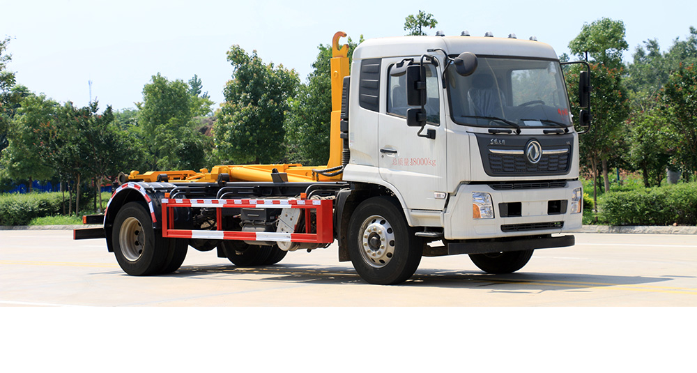 东风天锦车厢可卸式垃圾车