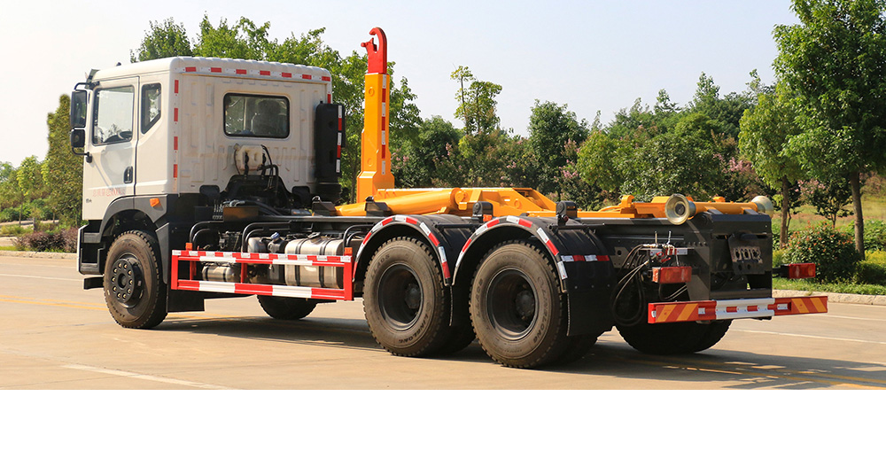 东风华神后双桥车厢可卸式垃圾车